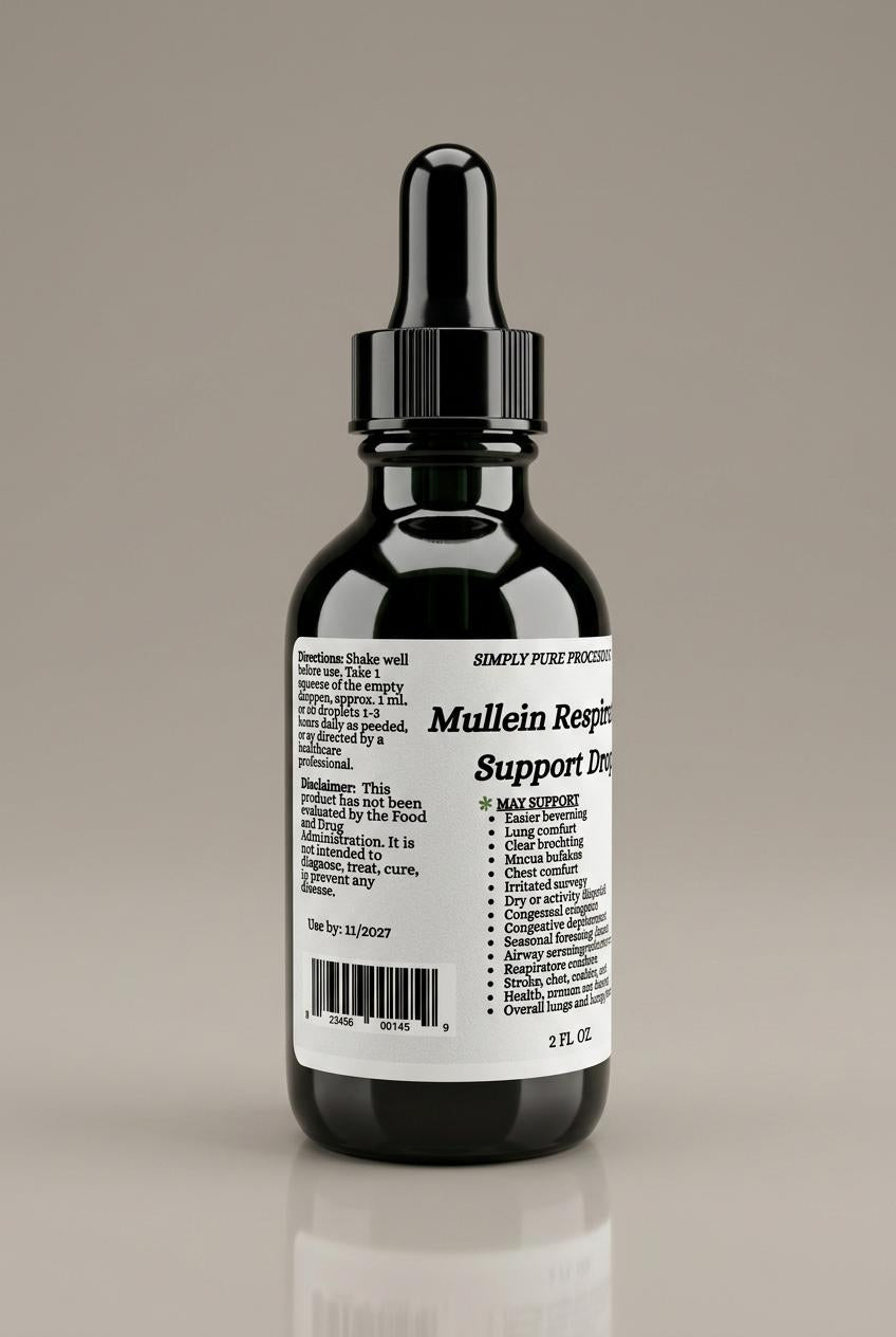 Mullein Respiratory Drops - Glycerite