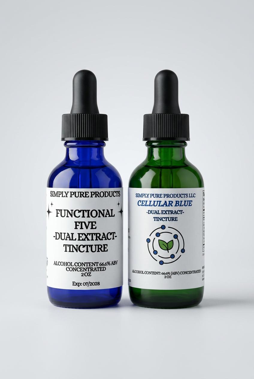 Cellular Blue + Functional Five — Ultimate Cellular & Mushroom Support Bundle