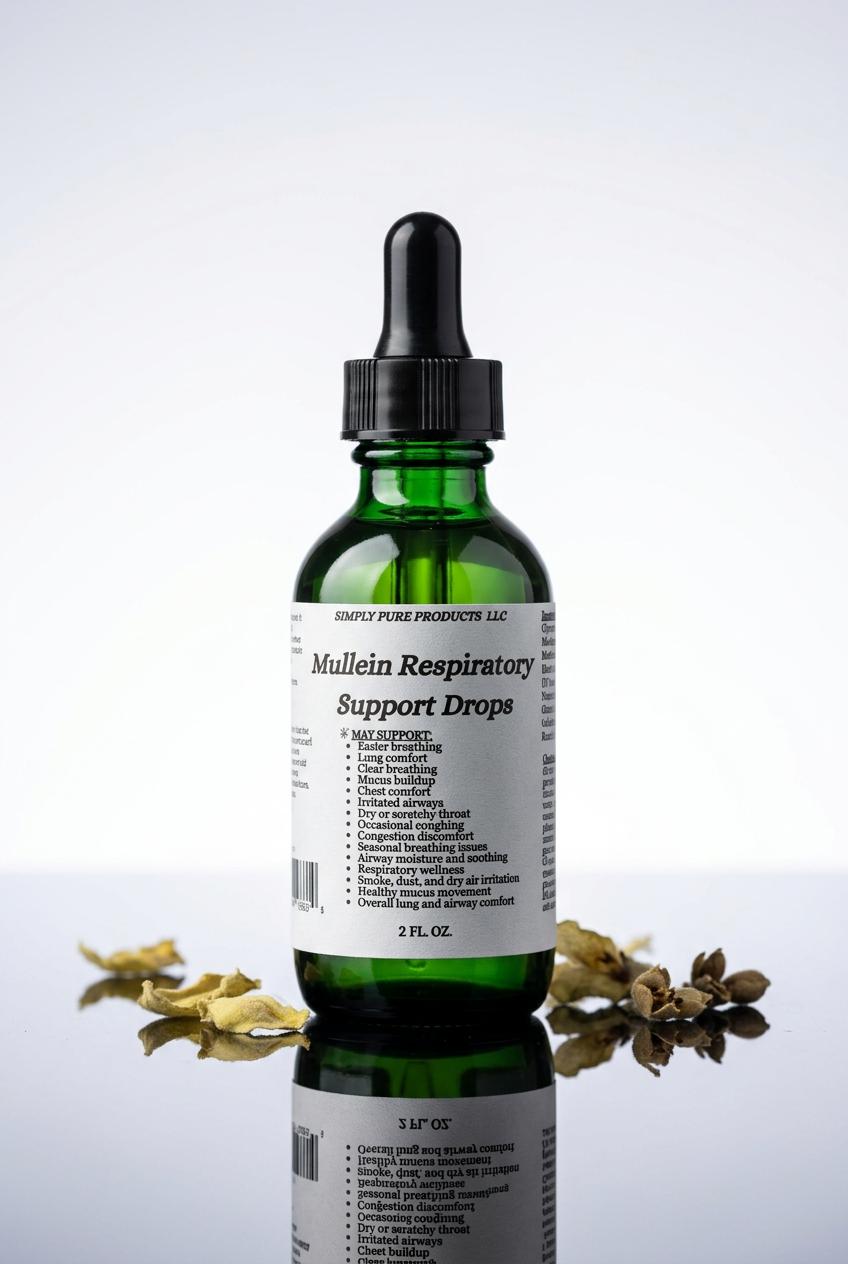 Mullein Respiratory Support Drops